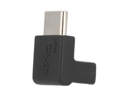 Adaptador Type C Macho para Fêmea, de Cotovelo Vertical, USB 3.1, para Celulares, Tablets, Notebooks