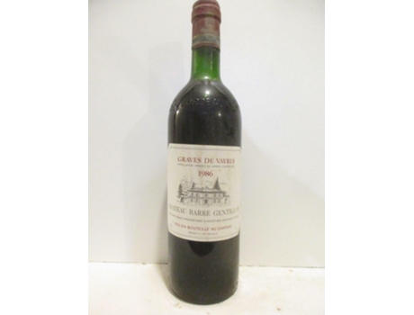 Vinho Tinto CHÂTEAU BARRE GENTILLOT 1986 (75 cl - 1 unidade)