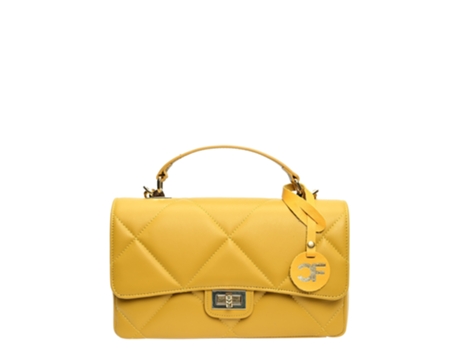 Mala de Mulher CARLA FERRERI Crossbody Cf Senape Pele Amarelo
