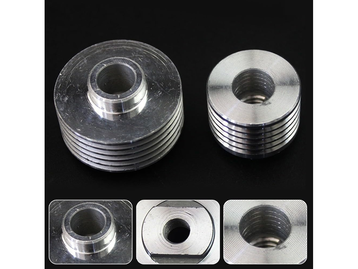 Conjunto De 2 Polias Metal Para Cabeçote Corte Plainas Elétricas 90,