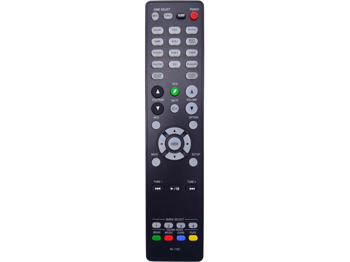 O Comando Rc-1192 Para Recetores Av É Compatível Com Os Modelos Denon Avr-s900w, Avr-s910w Hexinyigjly