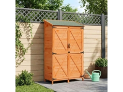 Vidaxl Galpão De Jardim Castanho 106 X 56 X 176,5 Cm