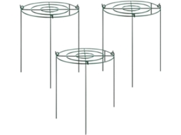 Conjunto De 3 Suportes Para Peônias, Treliça Para Cultivo Com Arcos De 1,20 M, Suporte Para Plantas, Gokoco