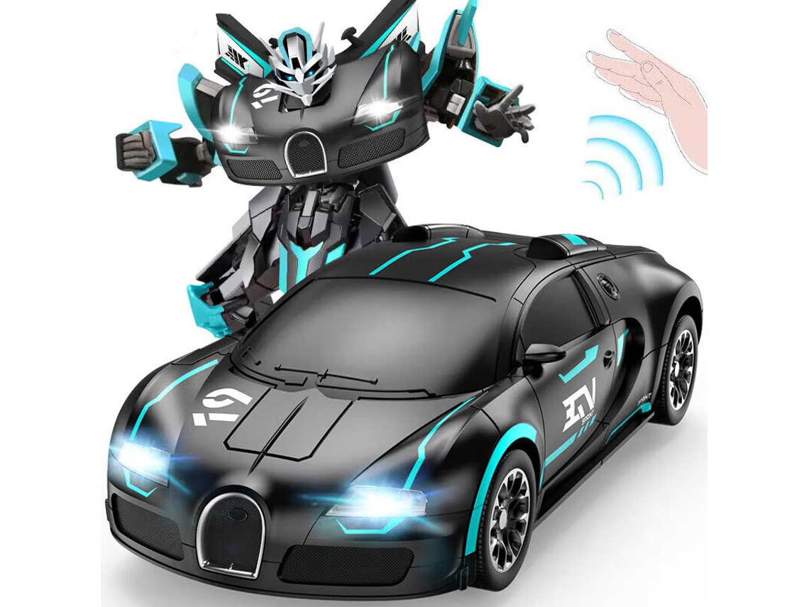Carrinho um Presente Interativo para Pais e Filhosd829 32cm Azul preto Bugatti Modo Duplo Versão com Bateria Única CHENNNLS