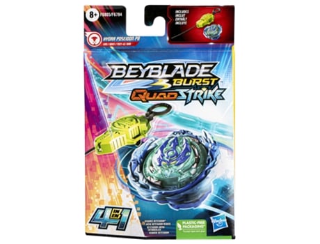 Pião BEYBLADE Burst Quadstrike Hydra Poseidon P8 Kit Inicial (Idade Mínima Recomendada: 8 anos)