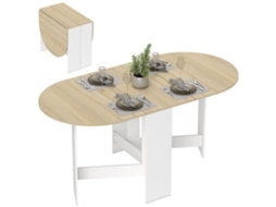 Mesa de cozinha LAMAISON com tampo de pedra, 130x70x75 cm, marrom