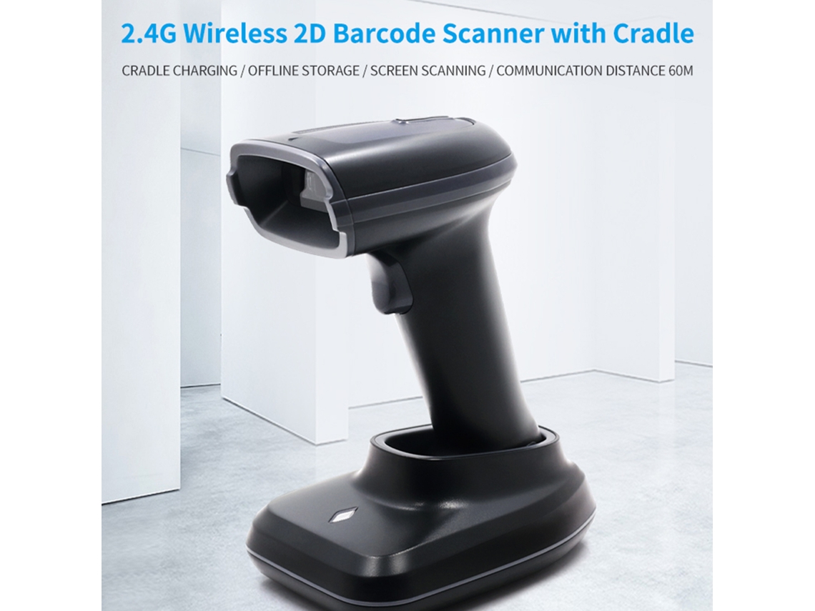 Scanner de Código de Barras Sem Fio 1d/2d/qr Bluetooth Usb S/MARCA