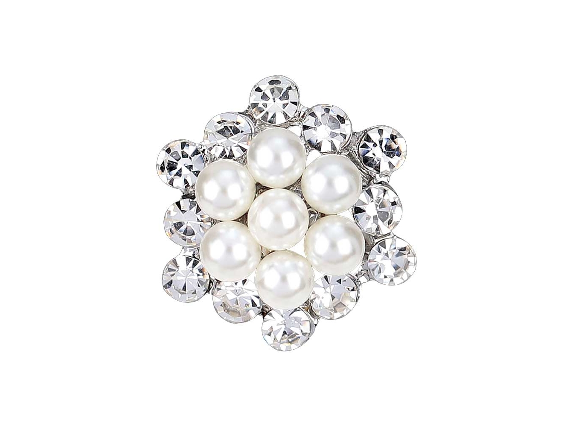 Broche De Moda Decoração Com Strass Brilhante