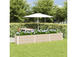 Vidaxl Floreira Ivory 290 X 50 X 45 Cm Aço Galvanizado