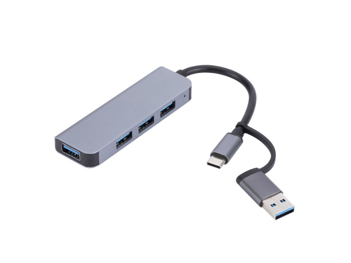Hub USB C, divisor USB 3.0 tipo C de 4 entradas/2 saídas, Slowmoose