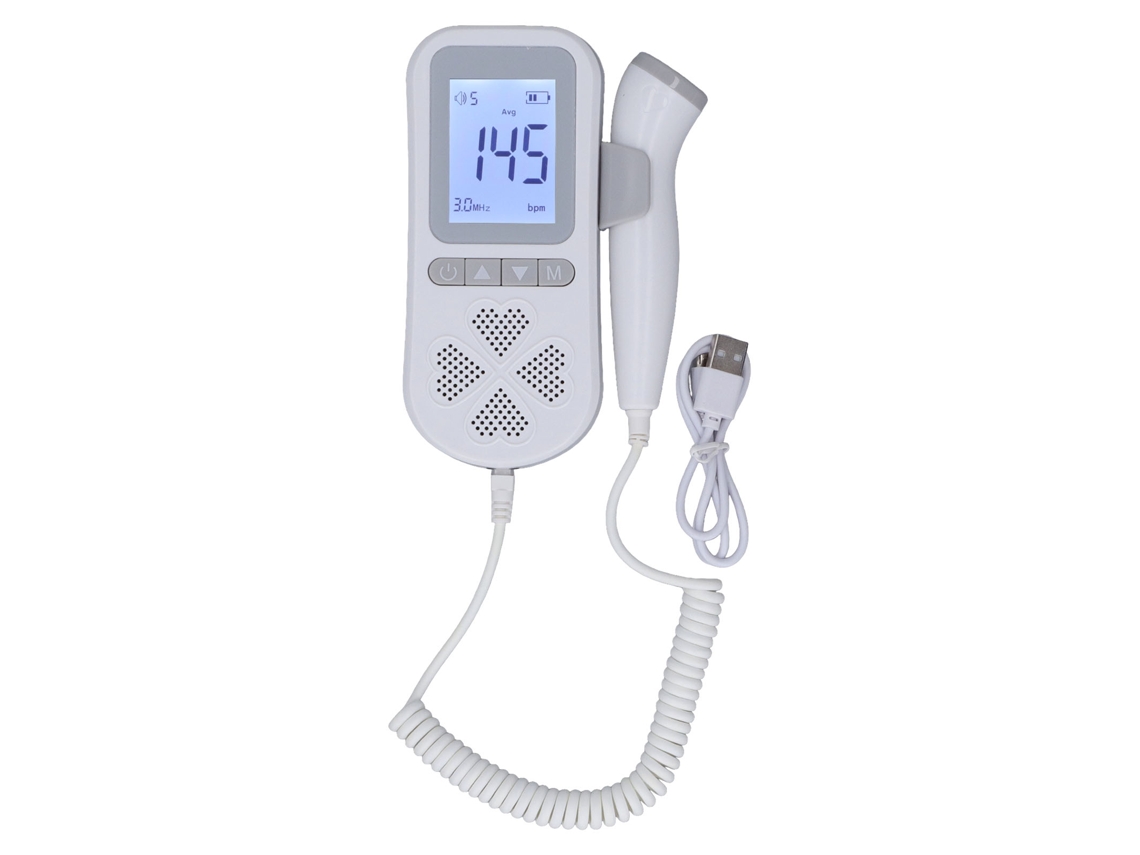 Monitor Digital Recarregável De Frequência Cardíaca Fetal Com 3 Modos, Dispositivo De Frequência Cardíaca Para Gestantes, 1000mah, Para Uso Doméstico