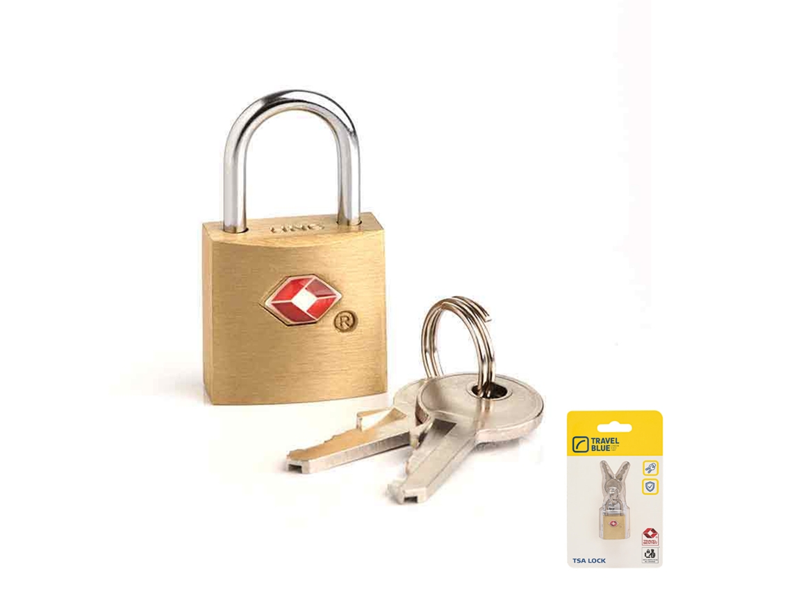 Cadeado Com Chave Tsa TRAVEL BLUE