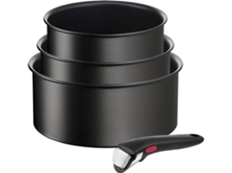 Set 4 Peças - Caçarolas + Pega TEFAL Ingenio Unlimited L7639343 (Outlet Grade A - 16/18/20cm)