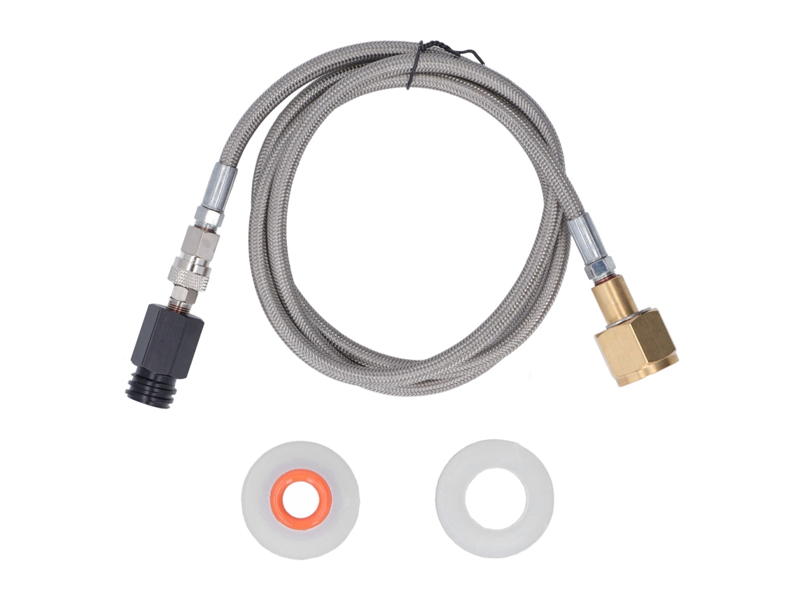 Yuru adaptador de recarga de CO2 para refrigerante com mangueira 60 polegadas conector CGA320 aço inox