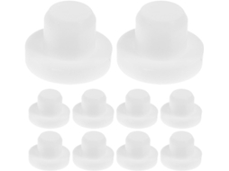 Rolhas De Silicone Sólido Mikinona, 12mm, Pacote Com 10 Unidades, Para Saleiro E Pimenteiro Vedação Reutilizável
