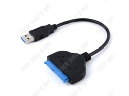 Cabo de disco rígido 0.25m, usb3.0/3.1 para sata iii, dados rígido, suporte cabo 2.5/3.5, grande, 12v TECH DISCOUNT