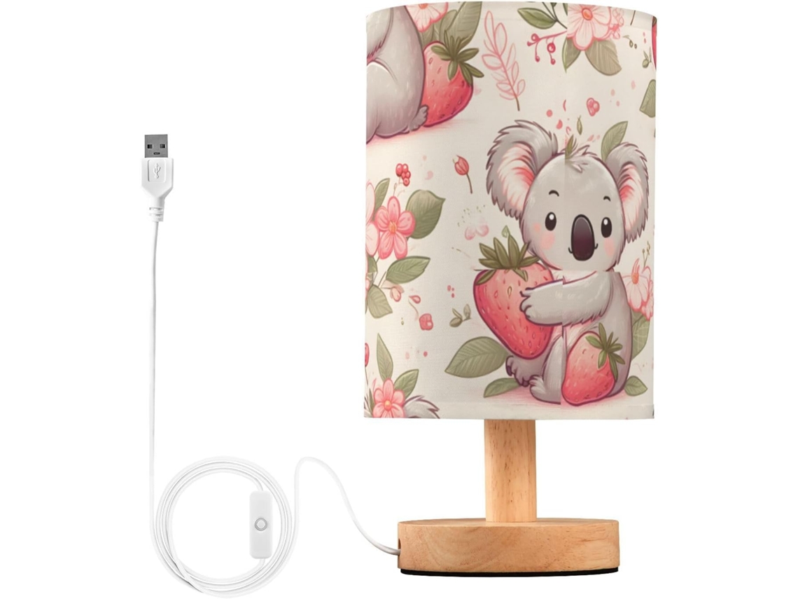 Luminária De Mesa Mnsruu Para Quarto, Sala De Estar E Cabeceira Com Portas Carregamento Usb