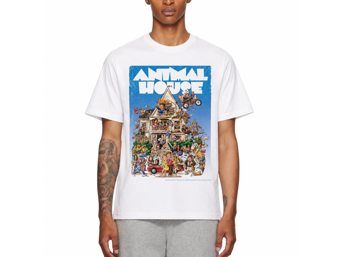 Rockinstone Animal House Movie Poster Time White Adult T-shirt Size:s