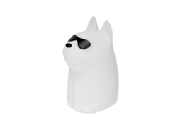 Lâmpada de Noite Silicone Cachorro com Ruído Branco Touch Sensor RGB (2600K) Temporizador Recarregável