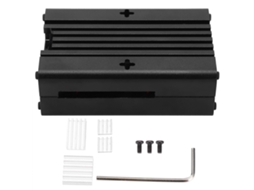 Capa de Liga de Alumínio Dissipação de Calor Raspberry Pi 4b Preto