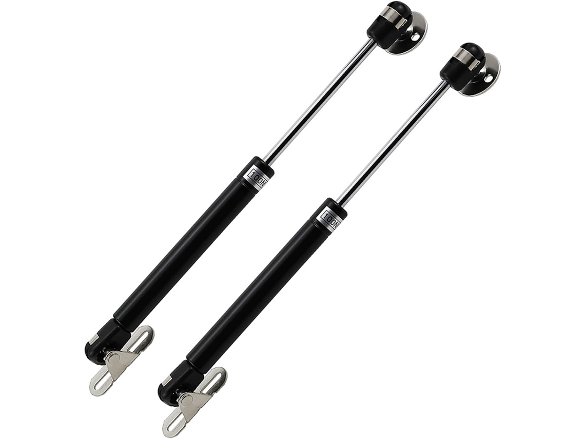 Haste De Suporte Com Mola A Gás Para Armário, Amortecedor Hidráulico A Gás Para Portas, Pacote Com 2 Unidades, Preto