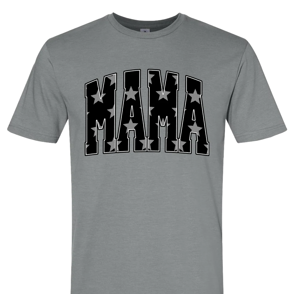 Mama Edgy Stars T-shirt Unisex Rockinstone Size:xl