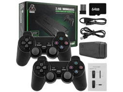 Console de videogame retrô 4K HDMI com mais de 20.000 jogos e 2 controles sem fio, 100 New GP Brilvibera (2024)