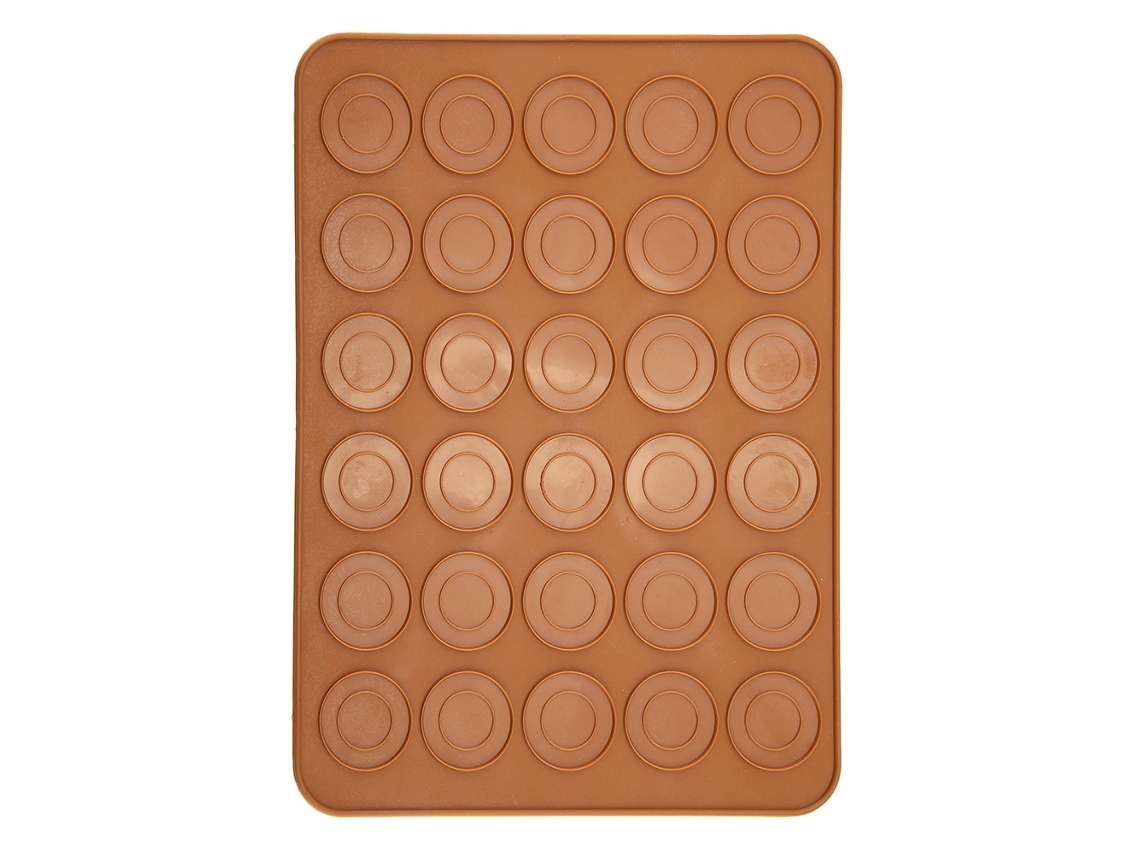 Mold De Silicone Para Macarons Com 30 Buracos Forma Redonda Folha De Confeteria Ferramenta De Assar