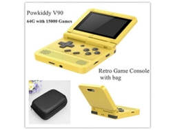 V90 3.0 Polegadas Tela Ips Console De Jogos De Código Aberto 64 Gb Mini Bolso Retro Console De Videogame Portátil Caixa De Jogos Ly Ebike