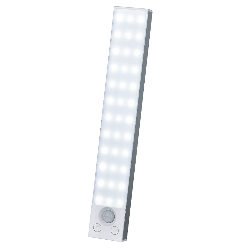 Luz Led Ultra Fina Com Sensor 0 Segundo Para Armário, Cozinha. Magnética, 30cm, 3 Cores, Autonomia 180 Dias, 2.2w - Pacote C/ 1