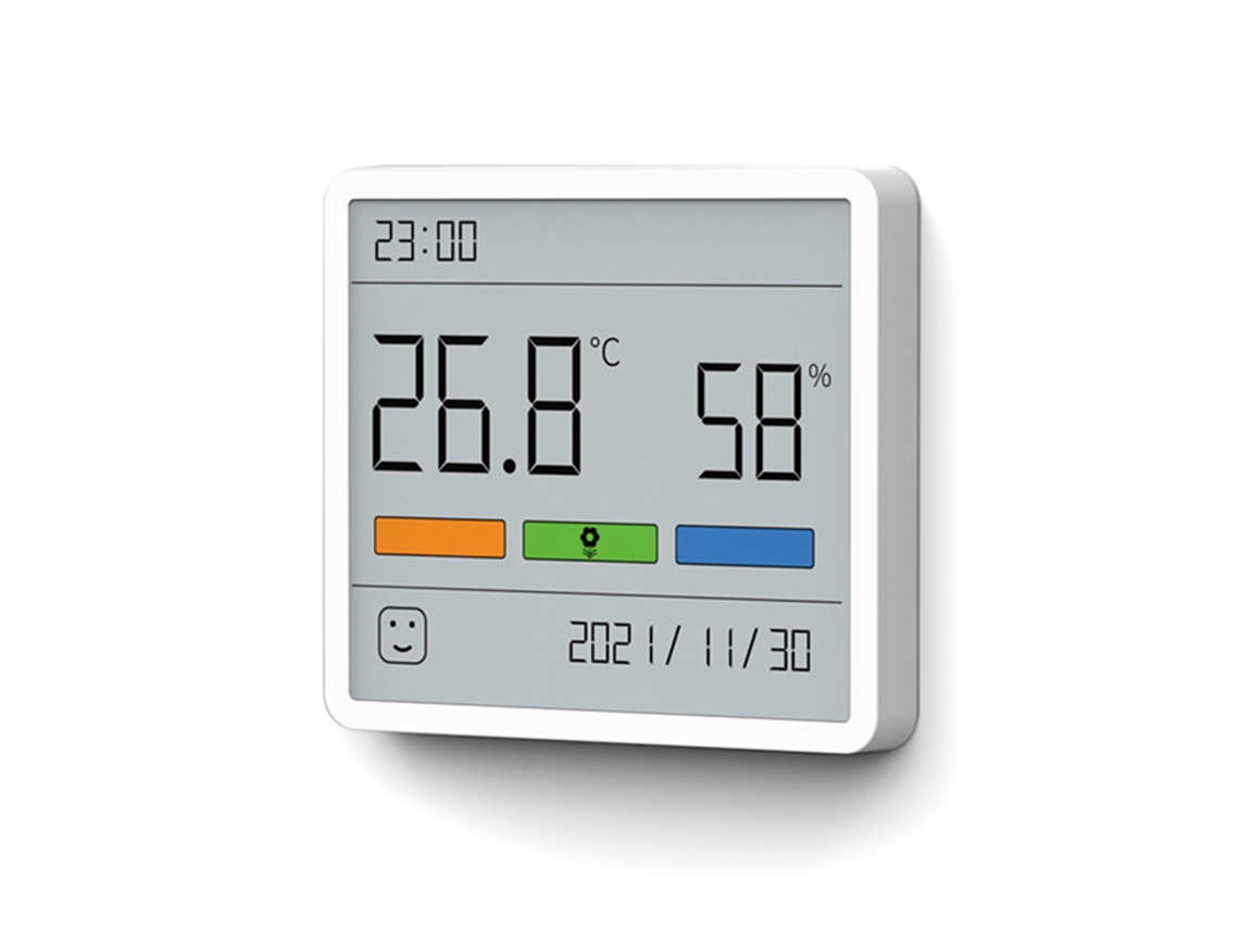 Mali termômetro Umidímetro Digital Th1 com Tela Lcd, Relógio e Sensor para Casa, Quarto e Ambientes Internos