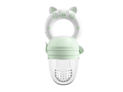 Brinquedo Para Alimentação De Bebês Com Frutas, Brinquedo Para Aliviar A Dentição, Bebê Come Purê De Frutas.verde-acinzentado M