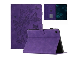 Capa Para Tablet Em Couro Pu Compatível Com Lenovo Tab M10 (3ª Geração), Com Compartimento Para Cartão, Suporte Impresso.
