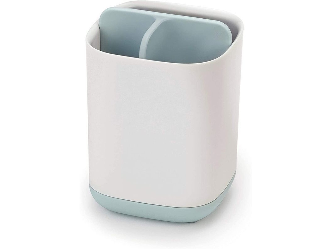 Suporte de Escova de Dentes Easy store para Banheiro, Branco/azul, Pequeno
