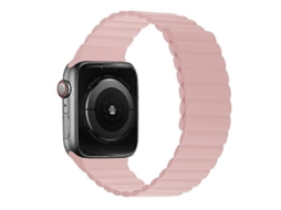 Pulseira De Relógio Magnética De Silicone Bicolor Compatível Com Apple Watch Ultra 2 49 Mm / Série 9 45 Mm / Se 44 Mm / Ult Saisiyiky (2023)