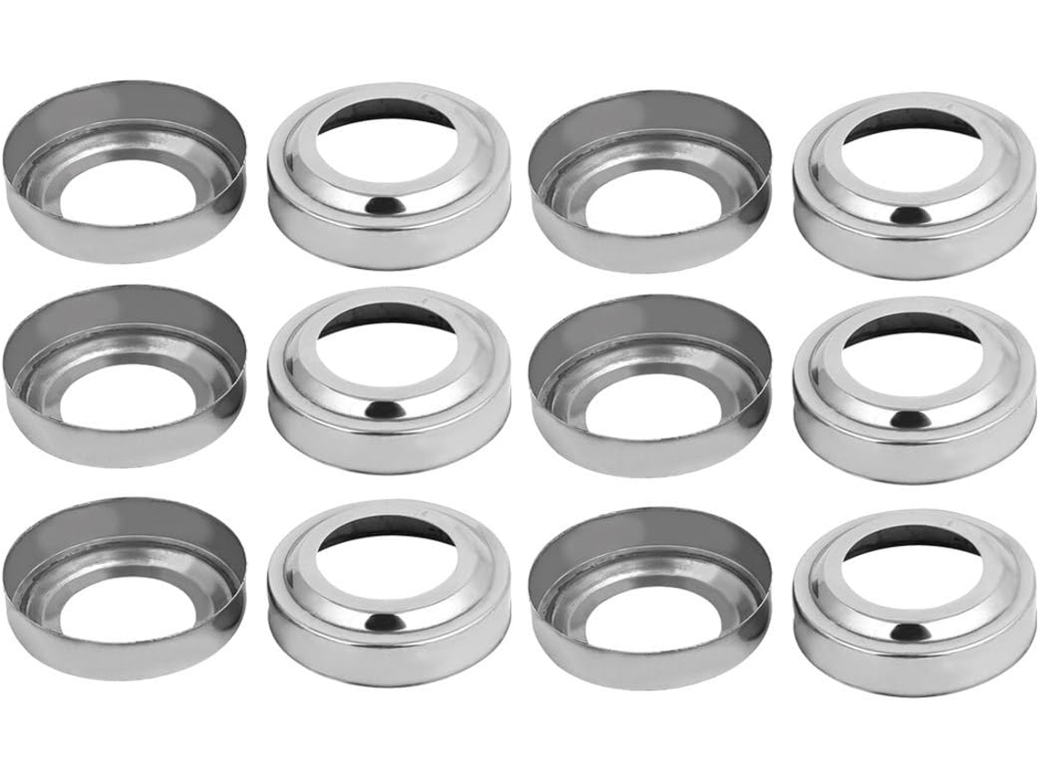 Placas de cobertura para corrimão, aço inox 304, diâmetro interno 1,5 CHABERLU