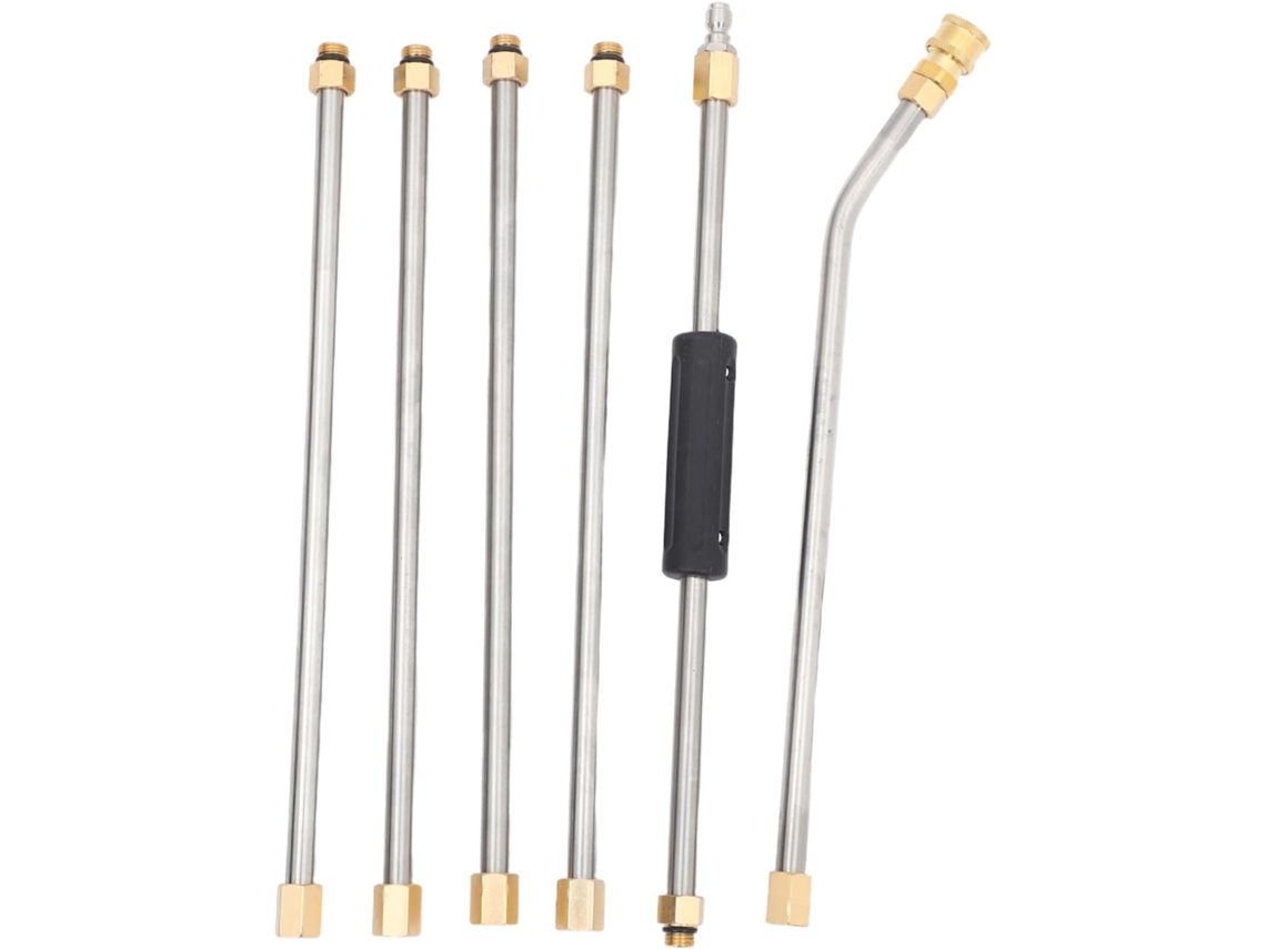 Conjunto SFUSHOS de 6 extensões em aço inox para lavadora de alta pressão