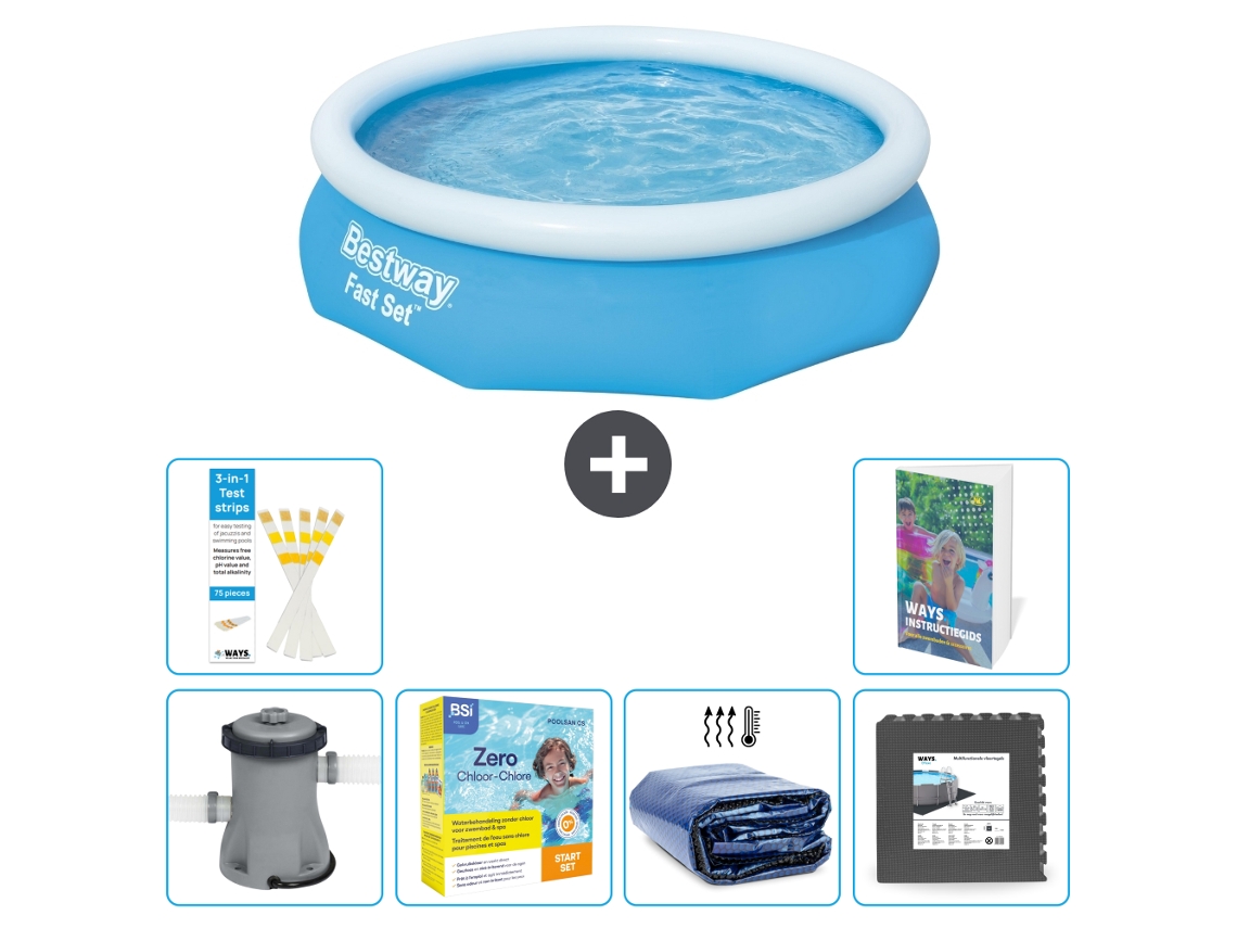 Bestway Piscina Bestway Fast Set Redonda - 305x76 Cm - 7-peças S285