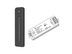 Dimmer Led Tuya Com Controle Remoto Sem Fio Rf 2.4g 12-24v 2ch Controlador De Temperatura De Cor Led