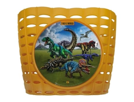 Bike Fashion T-rex World Children Basket Dourado