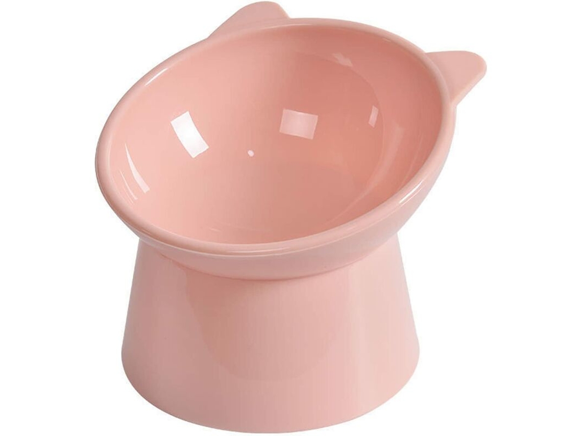 Tigela Elevada para Comida, Água de Gatos, Anti vômito com Inclinação de 15° Antiderrapante para Animais de Estimação AQUAFORGE