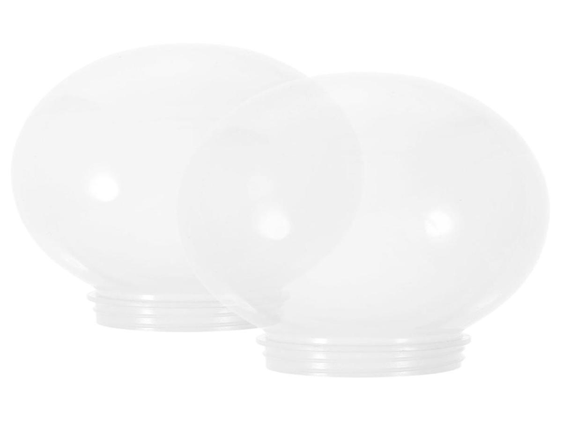 Lurelia Globo De Abajur Moderno Feito À Mão, Para Teto E Pendente, Em Acrílico, Branco, 15x15x15 Cm, 2 Peças