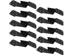 Conjunto de 10 Suportes e Clipes para Móveis, Ideais para Sofás de Canto, Conectores para Áreas Externas e Fixações Invisíveis. SFUSHOS