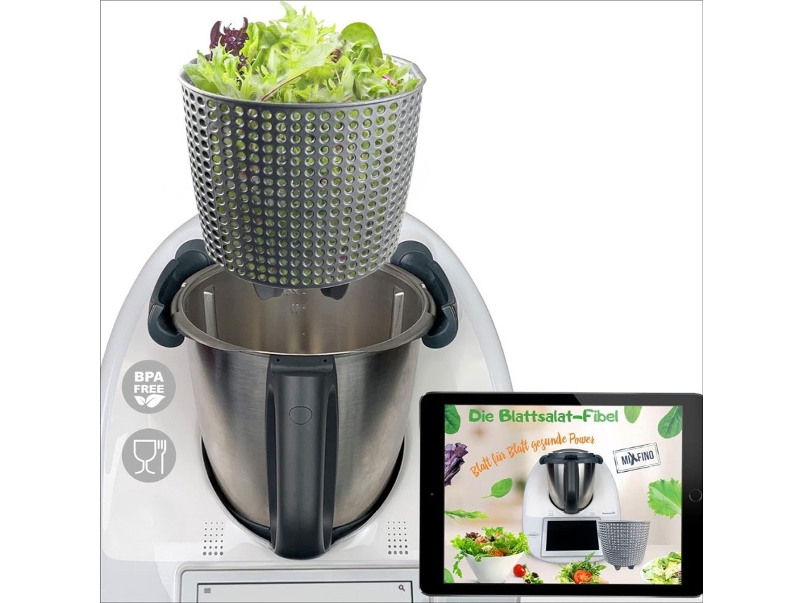 Cesta Secadora Giratória De Salada Compatível Com Thermomix Tm5/tm6, Acessório Para Frutas E Vegetais
