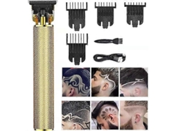 Máquina De Cortar Cabelo Masculina, Aparador De Cabelo Sem Fio Recarregável, Kit De Cuidados Pessoais Em Metal, Barbeador Profissional Para Barbearia