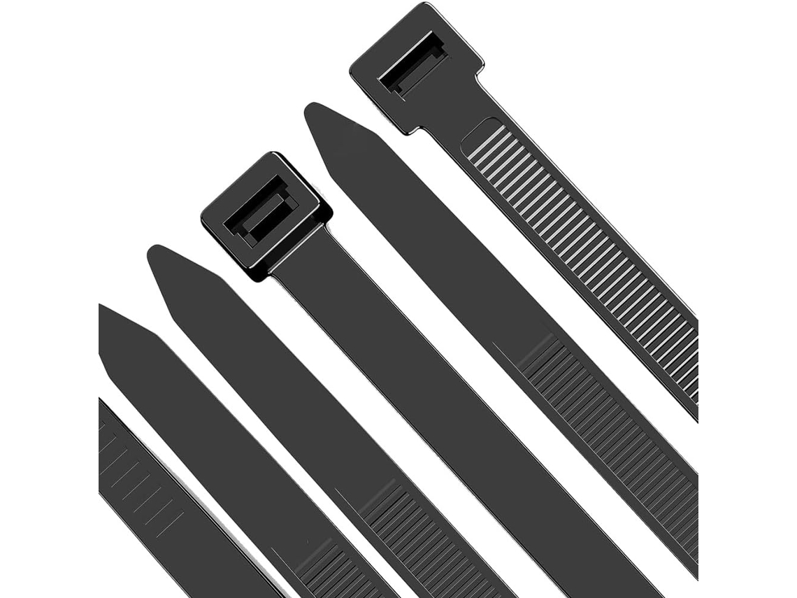 Embalagem Com 100 Abraçadeiras De Nylon Reforçadas De 30 Cm (12 Polegadas)