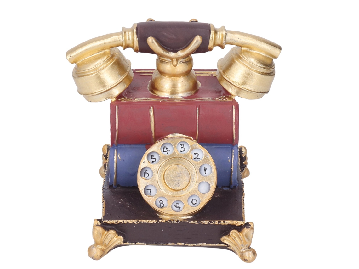 Ats modelo de Teléfono de Resina Retro Decoratsivo Antiguo para Hogar, Estudio, Café Y Tienda