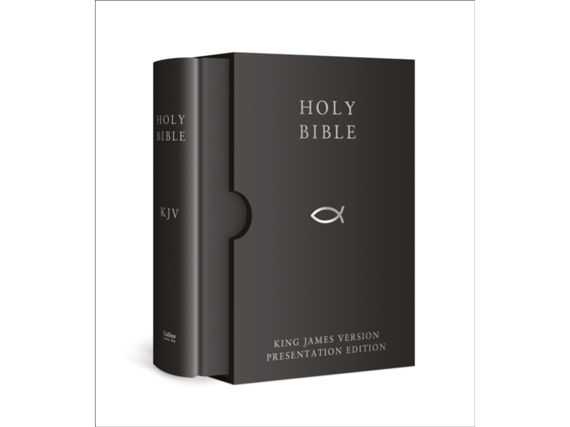 Livro holy bible: king james version (kjv) black presentation edition