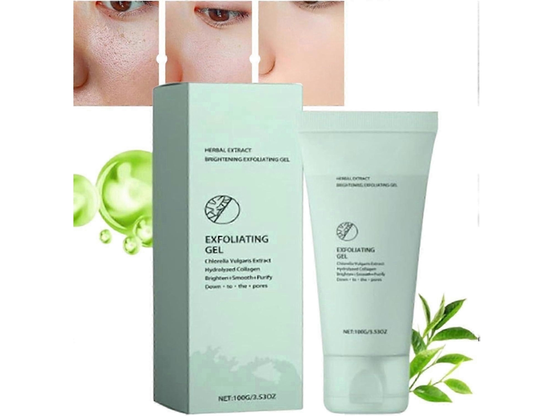 Gel Esfoliante Com Extrato De Ervas; Gel Esfoliante Iluminador Com Extrato De Ervas