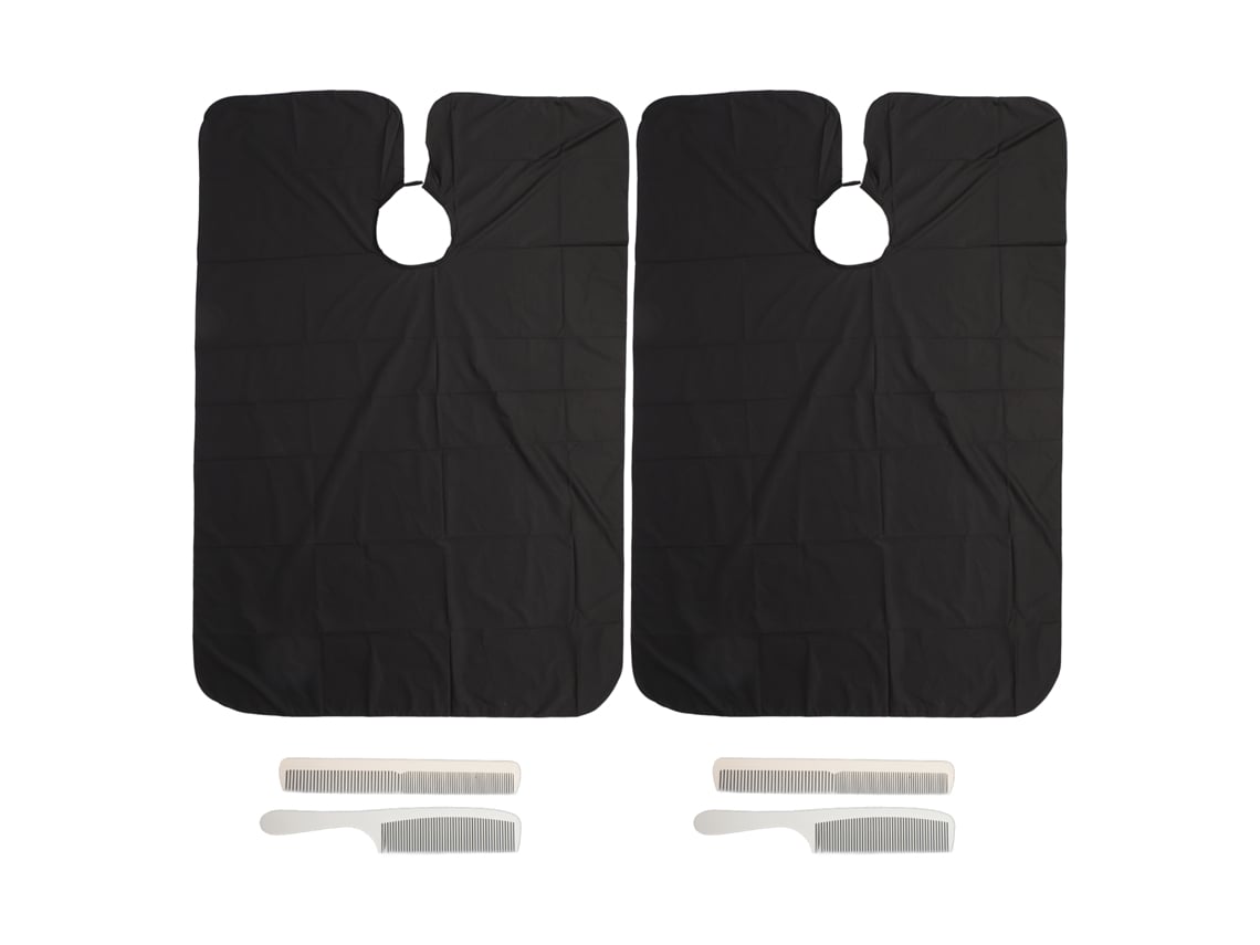 Conjunto De Capa De Barbeiro Com Pentes Para Corte De Cabelo